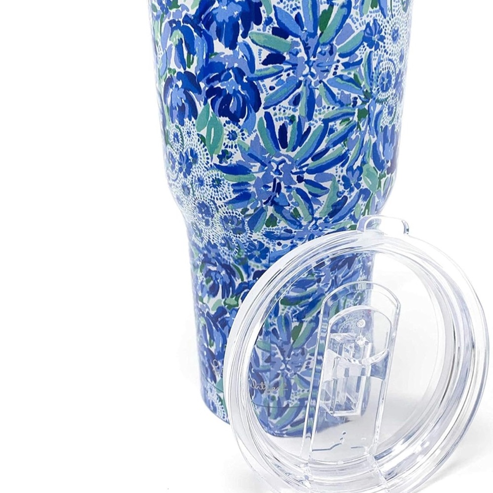 Lilly Pulitzer Stainless Steel 30oz Insulated Tumbler To-Go Cup - Picture 9 of 9